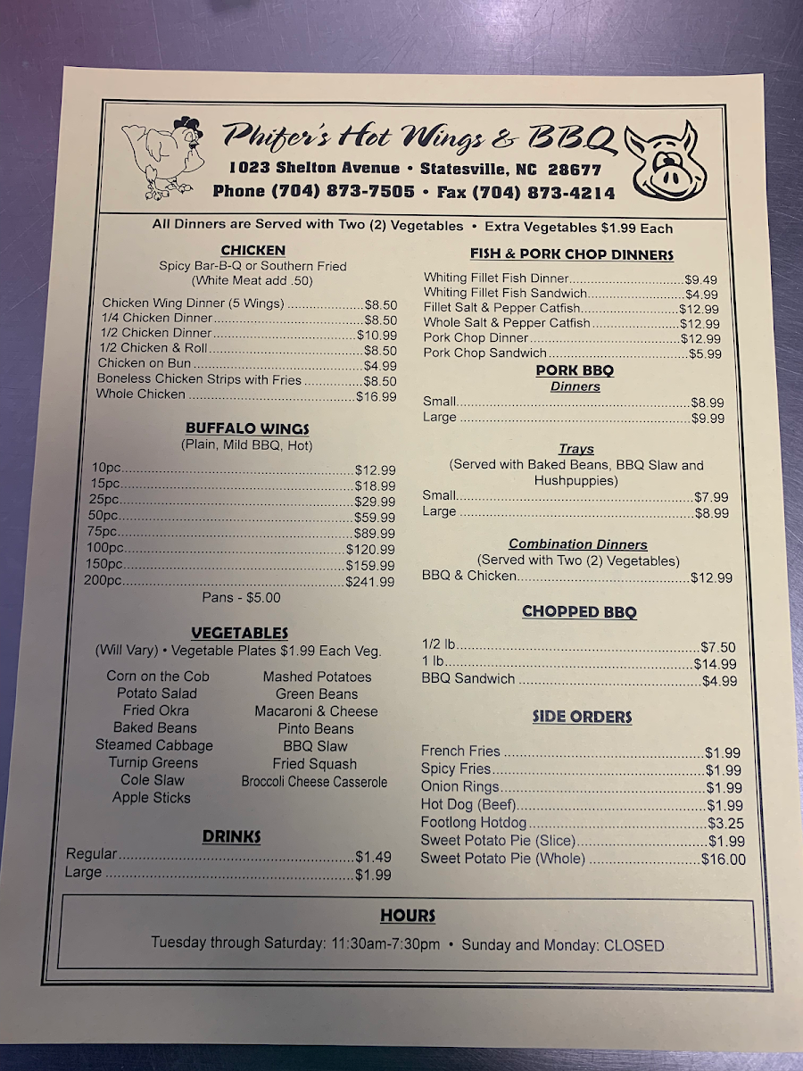 Phifer's Hot Wings & Bar-B-Q photo 1