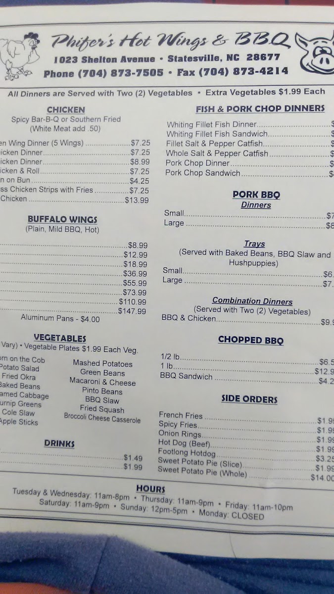 Phifer's Hot Wings & Bar-B-Q photo 3